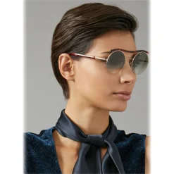 Giorgio Armani - Wavy Catwalk - Sunglasses with Corrugated Tubular - Red - Sunglasses - Eyewear - Avvenice