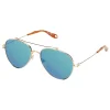Givenchy Eyewear Givenchy - Aviator Sunglasses in Metal Frame with Golden Finish and Turquoise - Sunglasses - - Avvenice^ Sunglasses & Eyewear