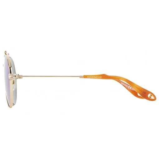 Givenchy Eyewear Givenchy - Aviator Sunglasses in Metal Frame with Golden Finish and Turquoise - Sunglasses - - Avvenice^ Sunglasses & Eyewear
