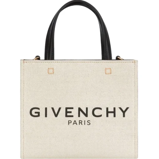 Givenchy - Beige and Black Canvas Mini Tote Bag - Exclusive Luxury Collection - Avvenice