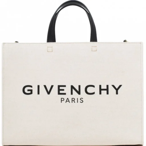 Givenchy - Beige and Black Medium Canvas G-Tote - Exclusive Luxury Collection - Avvenice