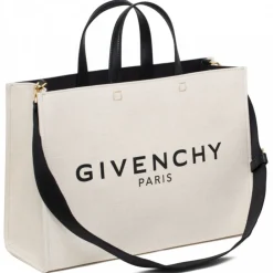 Givenchy - Beige and Black Medium Canvas G-Tote - Exclusive Luxury Collection - Avvenice