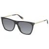 Givenchy Eyewear Givenchy - Black Acetate Sunglasses with Gold Metal Bars and Grey Lenses - Sunglasses - - Avvenice
