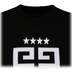 Givenchy - Black and White Cotton 4G Stars Pullover - Exclusive Luxury Collection - Avvenice^ Knitwears