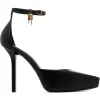 Givenchy - Black Calf Leather Lock Platform Pumps - Exclusive Luxury Collection - Avvenice