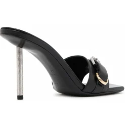 Givenchy - Black Calf Leather Voyou Sandals - Exclusive Luxury Collection - Avvenice