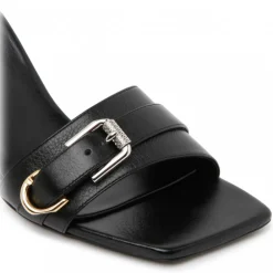 Givenchy - Black Calf Leather Voyou Sandals - Exclusive Luxury Collection - Avvenice