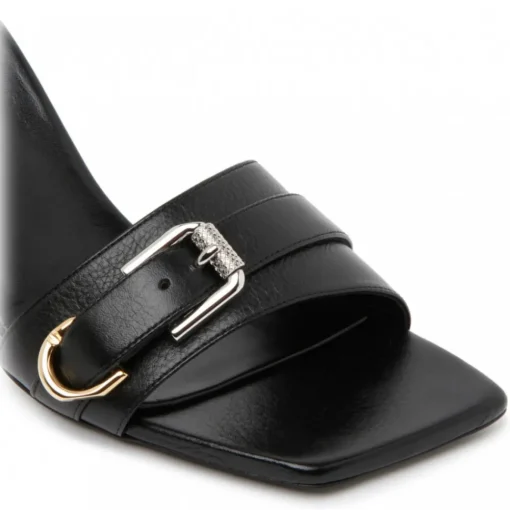 Givenchy - Black Calf Leather Voyou Sandals - Exclusive Luxury Collection - Avvenice
