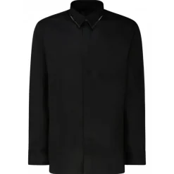 Givenchy - Black Cotton Collar Detail Shirt - Exclusive Luxury Collection - Avvenice^ Shirts