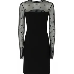 Givenchy - Black 4G Tulle Mini Dress - Exclusive Luxury Collection - Avvenice
