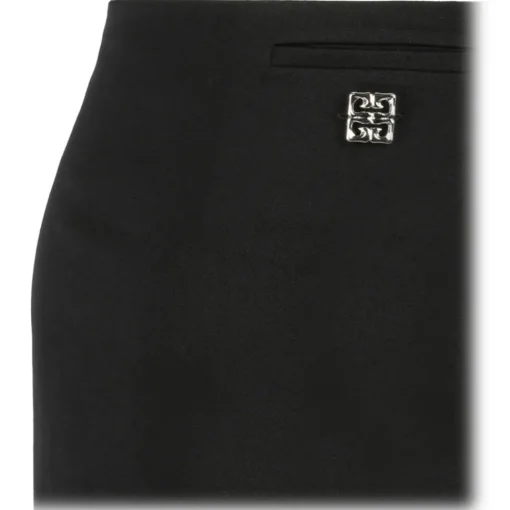 Givenchy - Black 4G-Plaque Miniskirt - Exclusive Luxury Collection - Avvenice