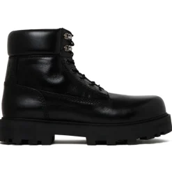 Givenchy - Black Leather Workboots - Exclusive Luxury Collection - Avvenice