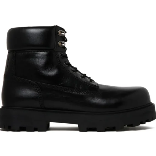 Givenchy - Black Leather Workboots - Exclusive Luxury Collection - Avvenice