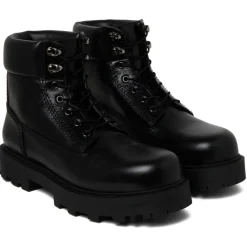 Givenchy - Black Leather Workboots - Exclusive Luxury Collection - Avvenice