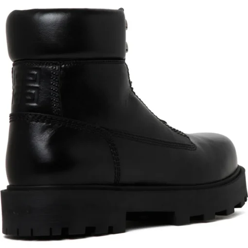 Givenchy - Black Leather Workboots - Exclusive Luxury Collection - Avvenice