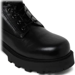 Givenchy - Black Leather Workboots - Exclusive Luxury Collection - Avvenice