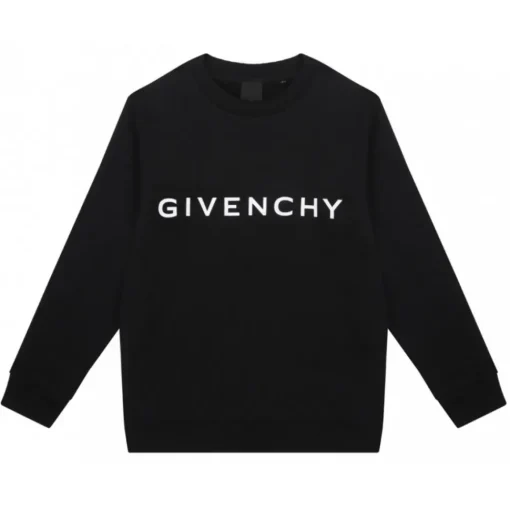 Givenchy - Black Lettering Logo Sweatshirt - Exclusive Luxury Collection - Avvenice