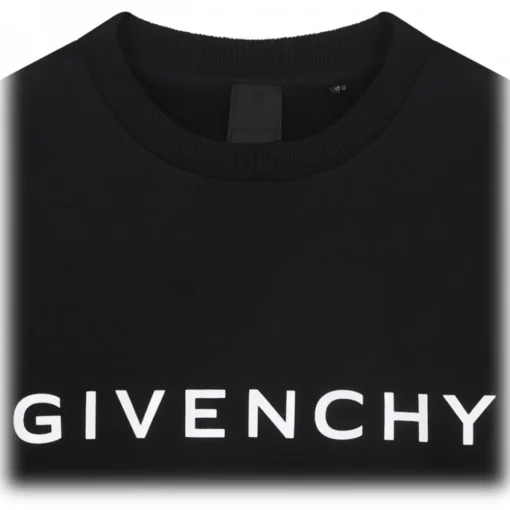 Givenchy - Black Lettering Logo Sweatshirt - Exclusive Luxury Collection - Avvenice