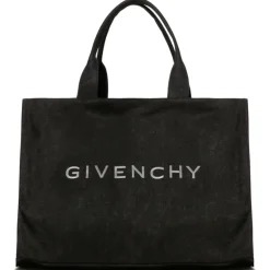 Givenchy - Black Logo Embroidered Tote Bag - Exclusive Luxury Collection - Avvenice