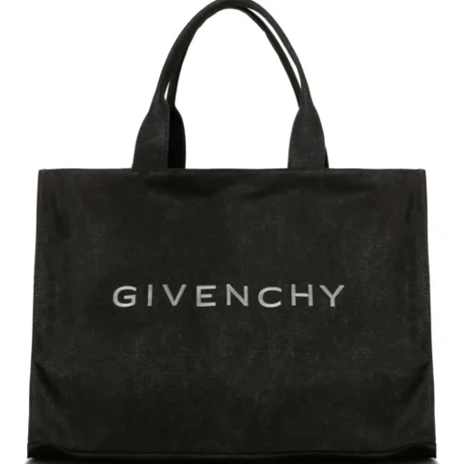 Givenchy - Black Logo Embroidered Tote Bag - Exclusive Luxury Collection - Avvenice