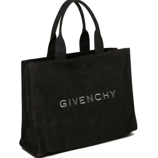 Givenchy - Black Logo Embroidered Tote Bag - Exclusive Luxury Collection - Avvenice