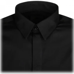 Givenchy - Black Logo Plaque Shirt - Exclusive Luxury Collection - Avvenice