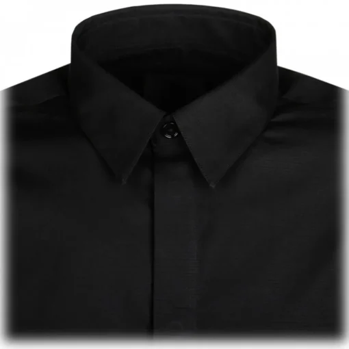 Givenchy - Black Logo Plaque Shirt - Exclusive Luxury Collection - Avvenice