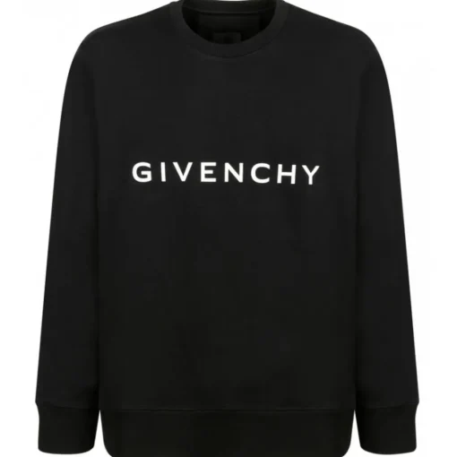 Givenchy - Black Logo Print Sweatshirt - Exclusive Luxury Collection - Avvenice