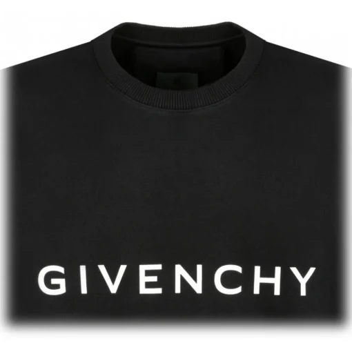Givenchy - Black Logo Print Sweatshirt - Exclusive Luxury Collection - Avvenice