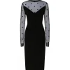 Givenchy - Black Long Sleeved Mid Dress - Exclusive Luxury Collection - Avvenice