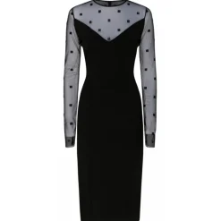 Givenchy - Black Long Sleeved Mid Dress - Exclusive Luxury Collection - Avvenice