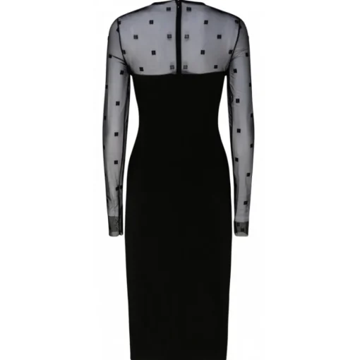Givenchy - Black Long Sleeved Mid Dress - Exclusive Luxury Collection - Avvenice