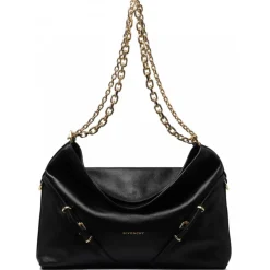Givenchy - Black Medium Voyou Shoulder Bag - Exclusive Luxury Collection - Avvenice