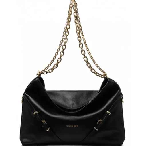 Givenchy - Black Medium Voyou Shoulder Bag - Exclusive Luxury Collection - Avvenice
