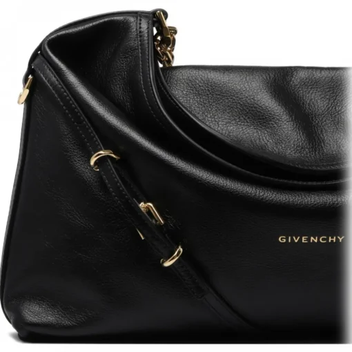 Givenchy - Black Medium Voyou Shoulder Bag - Exclusive Luxury Collection - Avvenice