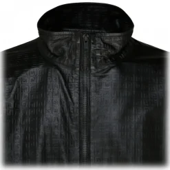 Givenchy - Black Nappa Leather 4G Jogging Jacket - Exclusive Luxury Collection - Avvenice^ Jackets