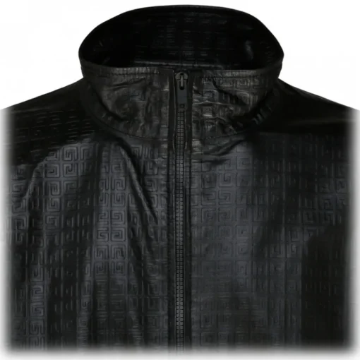 Givenchy - Black Nappa Leather 4G Jogging Jacket - Exclusive Luxury Collection - Avvenice^ Jackets