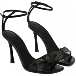 Givenchy - Black Stitch Sandals - Exclusive Luxury Collection - Avvenice