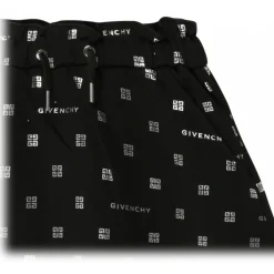 Givenchy - Black Stretch Cotton Logo Print Skirt - Exclusive Luxury Collection - Avvenice^ Skirts