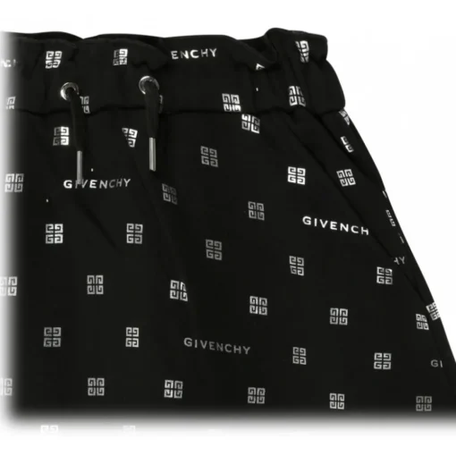 Givenchy - Black Stretch Cotton Logo Print Skirt - Exclusive Luxury Collection - Avvenice^ Skirts