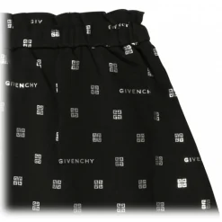 Givenchy - Black Stretch Cotton Logo Print Skirt - Exclusive Luxury Collection - Avvenice^ Skirts