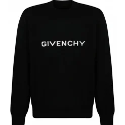 Givenchy - Inlay Logo Black Wool Pullover - Exclusive Luxury Collection - Avvenice^ Knitwears