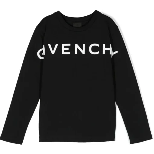 Givenchy - Kids Long Sleeve T-Shirt in Black - Exclusive Luxury Collection - Avvenice^ T-shirt