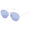 Givenchy Eyewear Givenchy - Metal Sunglasses with Silver Finish Frames and Purple Lenses - Sunglasses - - Avvenice