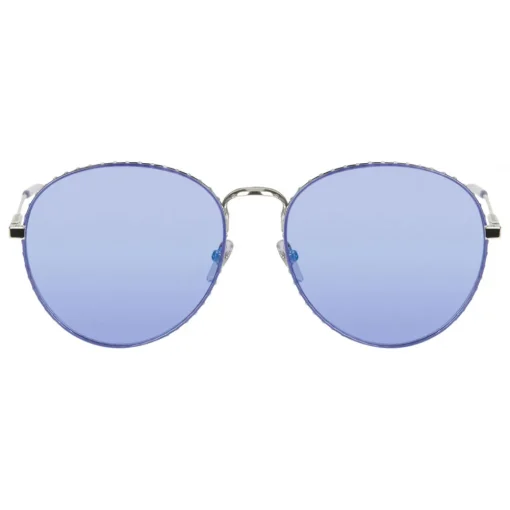Givenchy Eyewear Givenchy - Metal Sunglasses with Silver Finish Frames and Purple Lenses - Sunglasses - - Avvenice