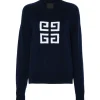 Givenchy - Navy Blue 4G Cashmere Sweater - Exclusive Luxury Collection - Avvenice^ Knitwears