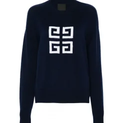 Givenchy - Navy Blue 4G Cashmere Sweater - Exclusive Luxury Collection - Avvenice^ Knitwears