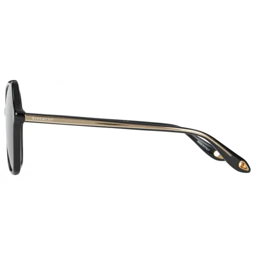 Givenchy Eyewear Givenchy - Oversized Sunglasses with Metal Soul Rings Gold and Gray Lenses - Sunglasses - - Avvenice^ Sunglasses & Eyewear