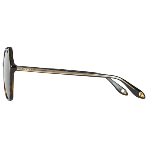Givenchy Eyewear Givenchy - Oversized Sunglasses with Metal Soul Rings Gold and Brown Lenses - Sunglasses - - Avvenice