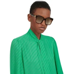 Givenchy Eyewear Givenchy - Sunglasses GV3 Square in Acetate - Dark Havana Brown - Sunglasses - - Avvenice